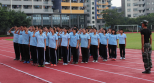 2016年德胜中学军训敬礼练习